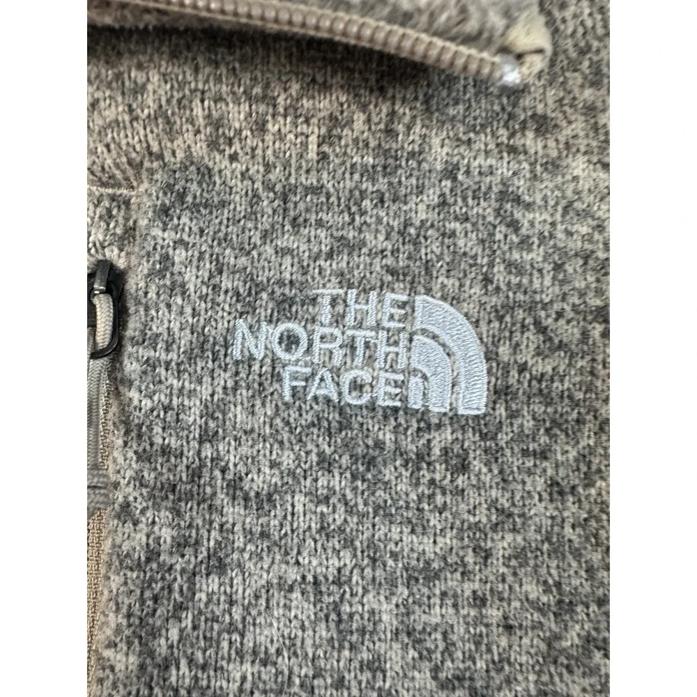 The North Face Sweater Men M Gray‎ 1/4 Zip Fleece Jacket Pullover Outdoor Hiking